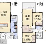 3LDK＋小屋裏収納(間取)